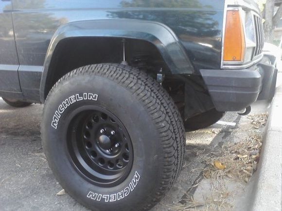 Got some new wheels. American Eage 15x8 with a 3.75" offset. I like them cause they are not the Soft 8's or the D Windows.