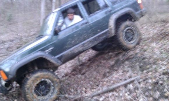 going down a little hill