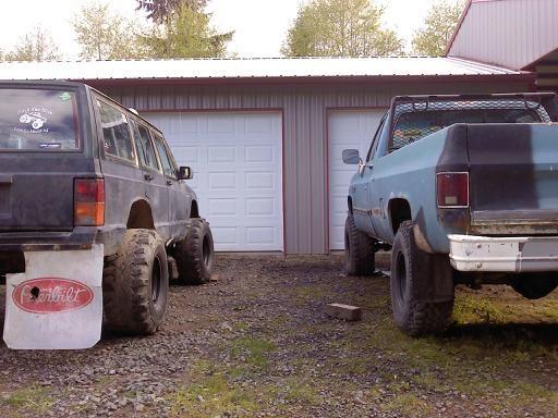 my heeep next to my gmc