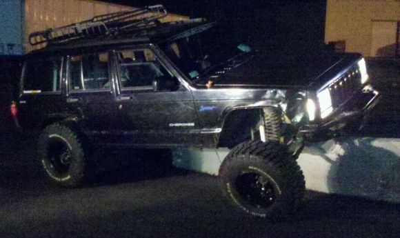 flexing but my rear tire hit the wall stll have more to go