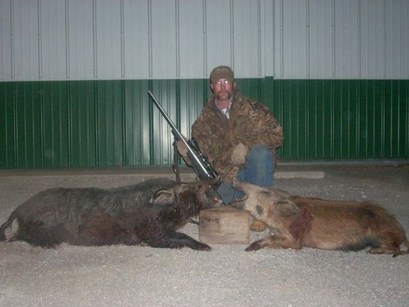 another friend with his hogs