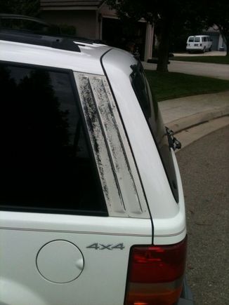back vent, this happened on both sides