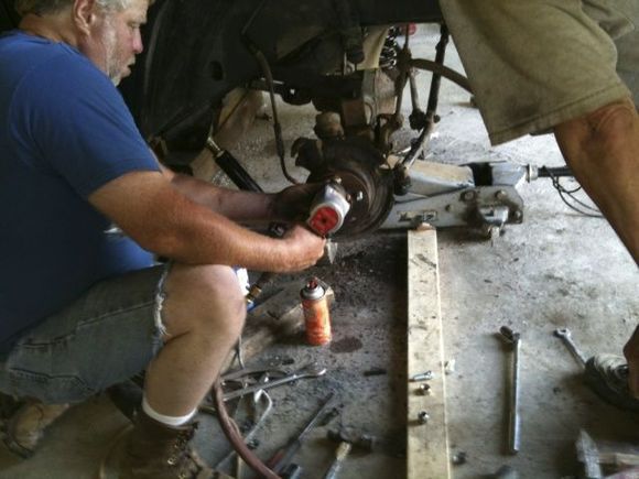 replacing the studs we cut off