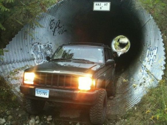 driving up the storm drain