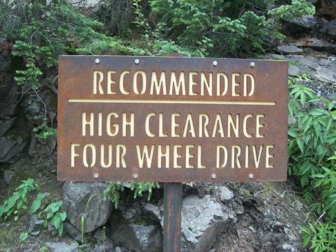 Trail head to Imogene Pass.