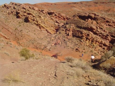 This hill looks steeper than it is.