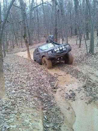 A mud hole at UWHARRIE.