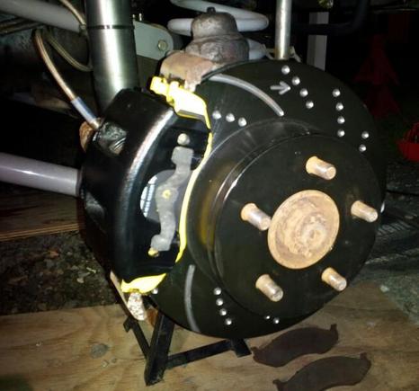 EBC sport rotors &amp; yellow stuff pads - passenger side