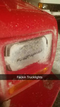 My only gripe on Trucklights in wet snow
