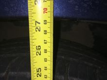Passengers rear , 27 1/4 inches