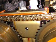 This timing chain slack triggered a P0014 code