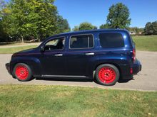 Fresh red powder coating 2017