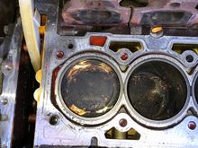 This is #1 piston, very minor marks from the valves 
Compression was 45# psi