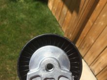 The new pulley , spins freely.