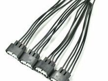 Just for #1 cylinder, follow the wires by colour back to the other end of the harness and test the wires with the ohm meter