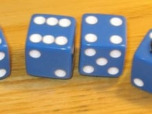 dice blue