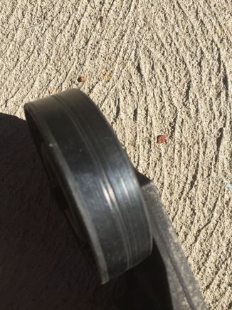The belt wore into the pulley