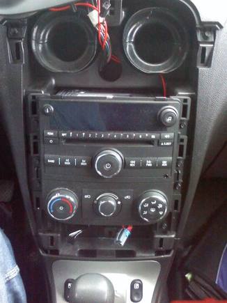 Looks like an open space under the HVAC controls 