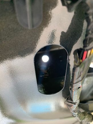 The access port to a fastener