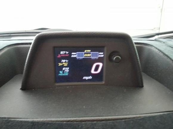 A screen to monitor different functions, not a tune device 