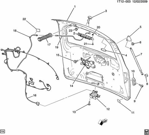 The rubber tube is #17, the connections are #18 and #19
