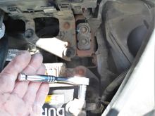 Remove the negative terminal clamp