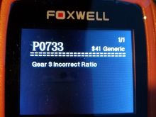 P0733 Gear 3 Incorrect Ratio