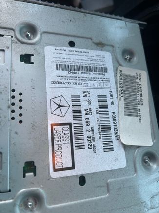 This SN TM9069200229 was located on the metal box.. if anyone can help! TIA Dealership is closed today so I will call and give them this code tomorrow morning to see if they can give me a new code.
