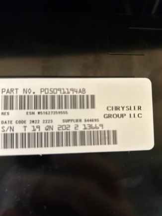 2013 dodge Durango I purchased a used radio from salvage and the code from the dealer is not working.  Little help?