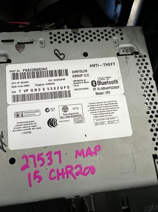 Donor VIN: 1C3CCCAB4FN714705