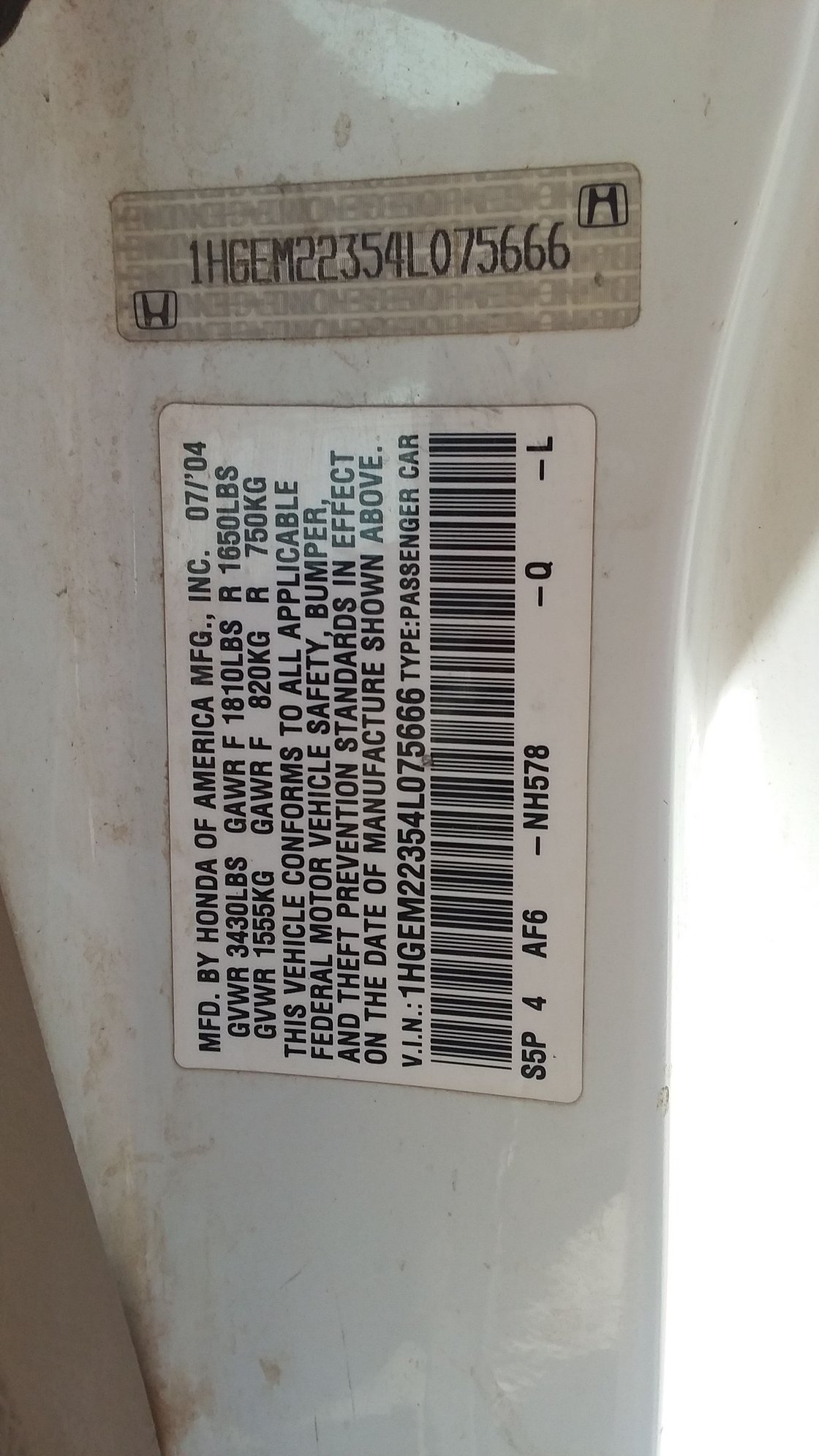 2004 Honda Civic - 2004 civic Mechanic Special - Used - VIN 1HGEM22354L075666 - 237,179 Miles - 4 cyl - 2WD - Automatic - Coupe - White - Kingman, AZ 86409, United States