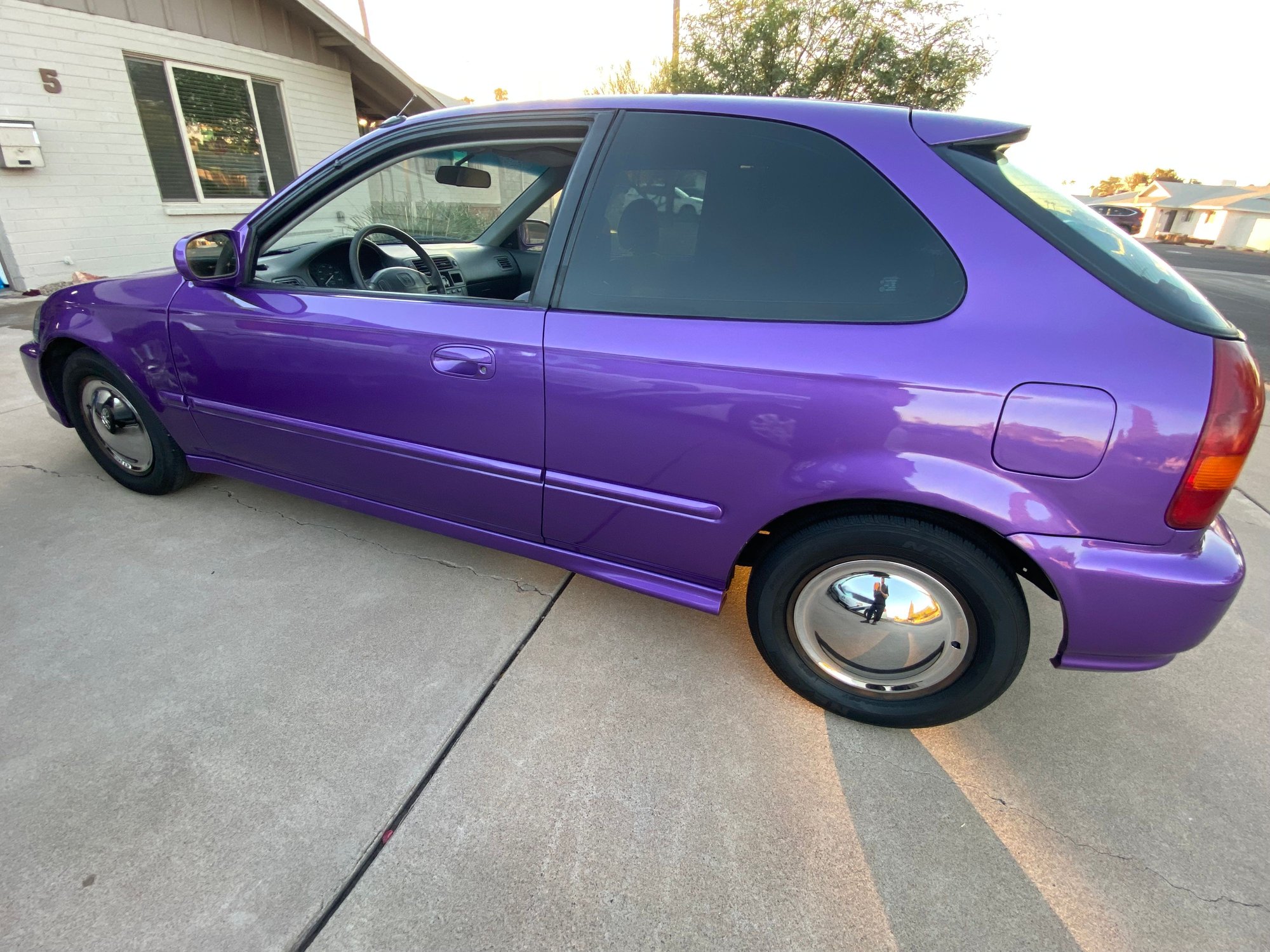 1998 Honda Civic - 1998 Honda Civic DX Hatchback - Used - VIN 2HGEJ6345WH122444 - 128,598 Miles - 4 cyl - 2WD - Manual - Hatchback - Purple - Tempe, AZ 85282, United States