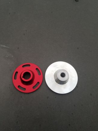 The red one is for a cheap ebay d16 cam gear that doesn't fit the D17 AEM cam gear.