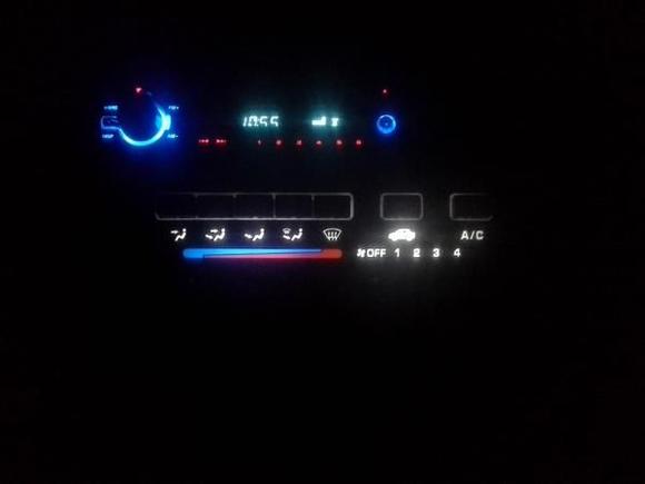 Climate control with "Bright white LED's"