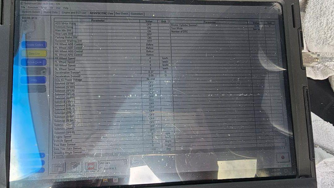 SKID before start, error already registered but not throw VSC on dash