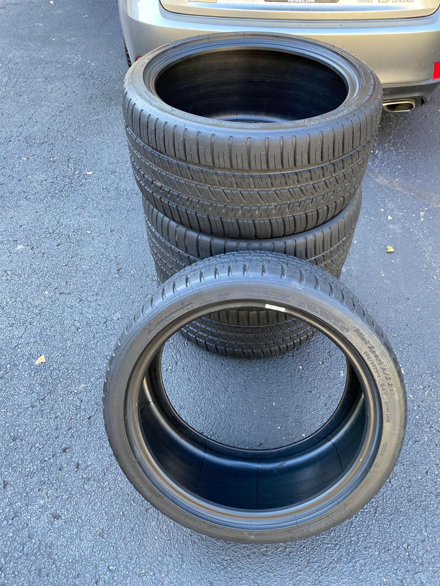 Wheels and Tires/Axles - (4) Michelin Pilot Sport A/S 3+255/35-ZR1818 - New - Nashville, TN 37067, United States