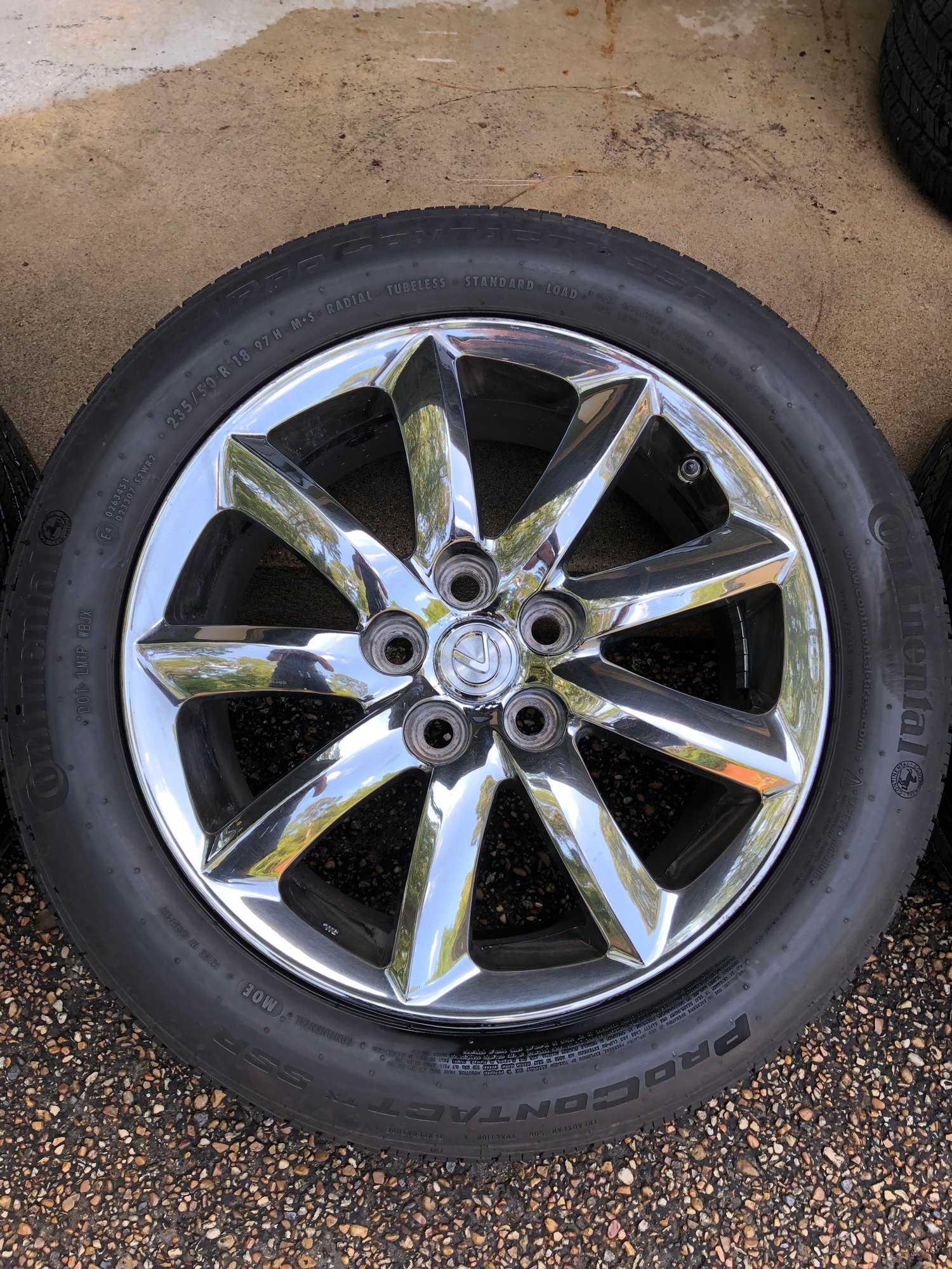 Wheels and Tires/Axles - LS460 Chrome 18" Wheels + Tires + TPMS - Used - 2007 to 2017 Lexus LS460 - Tyler, TX 75701, United States