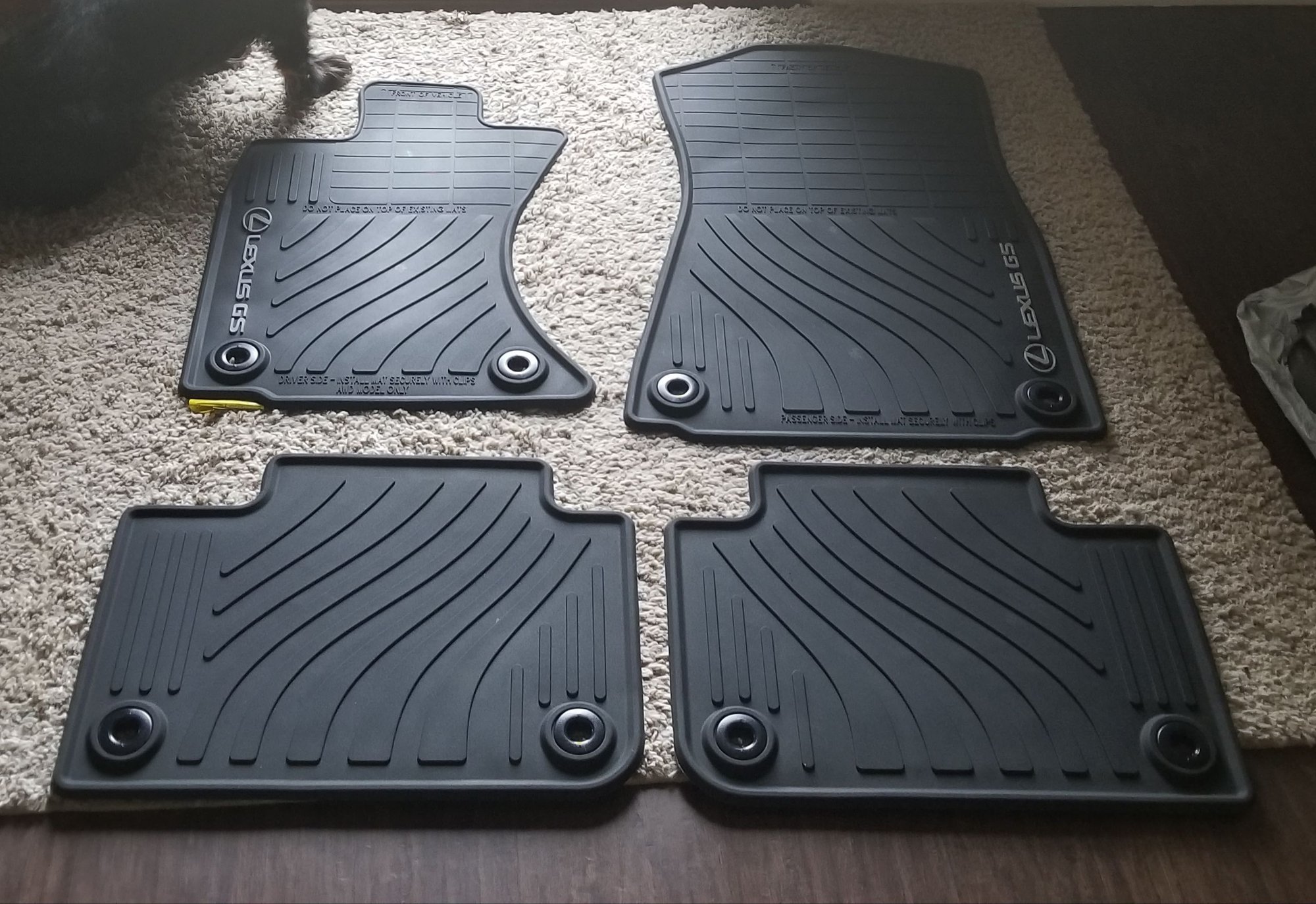 2013 2019 Awd Lexus Gs350 All Weather Floor Mats Clublexus