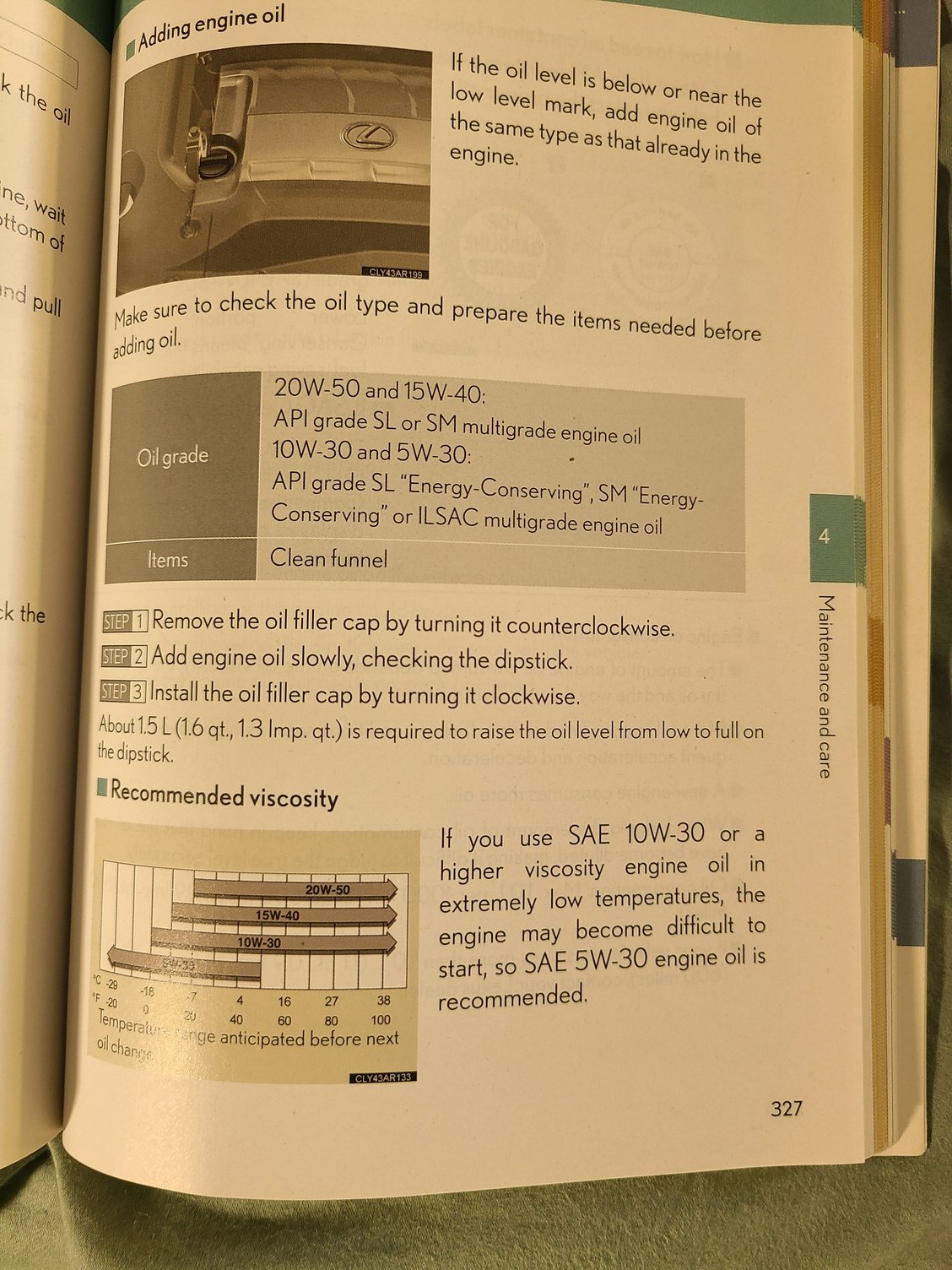 Info from manual stating that from the minimum mark to the top mark it will take 1.5Litres to fill.