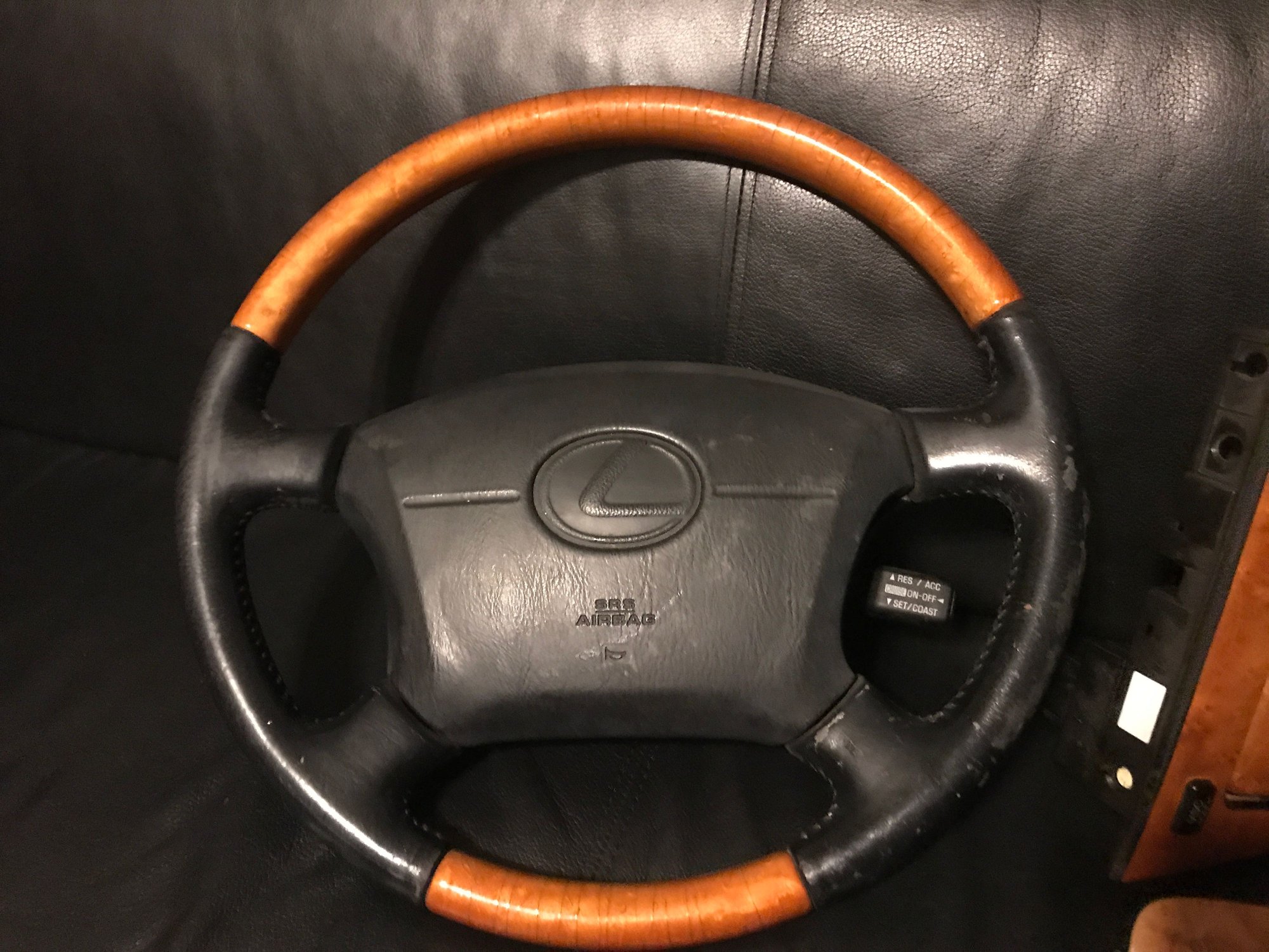 Interior/Upholstery - Platinum Edition Birdseye Maple Wood Trim Complete & Black Leather/wood Wheel - Used - 1995 to 2000 Lexus LS400 - Chandler, AZ 85224, United States