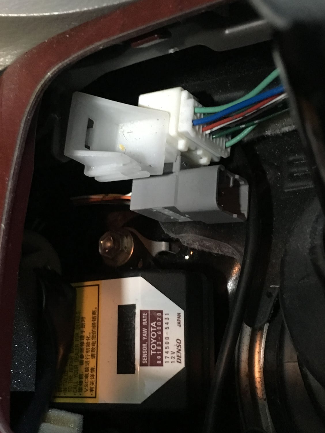 Wiring Harness Plugs Under Center Console - ClubLexus - Lexus Forum