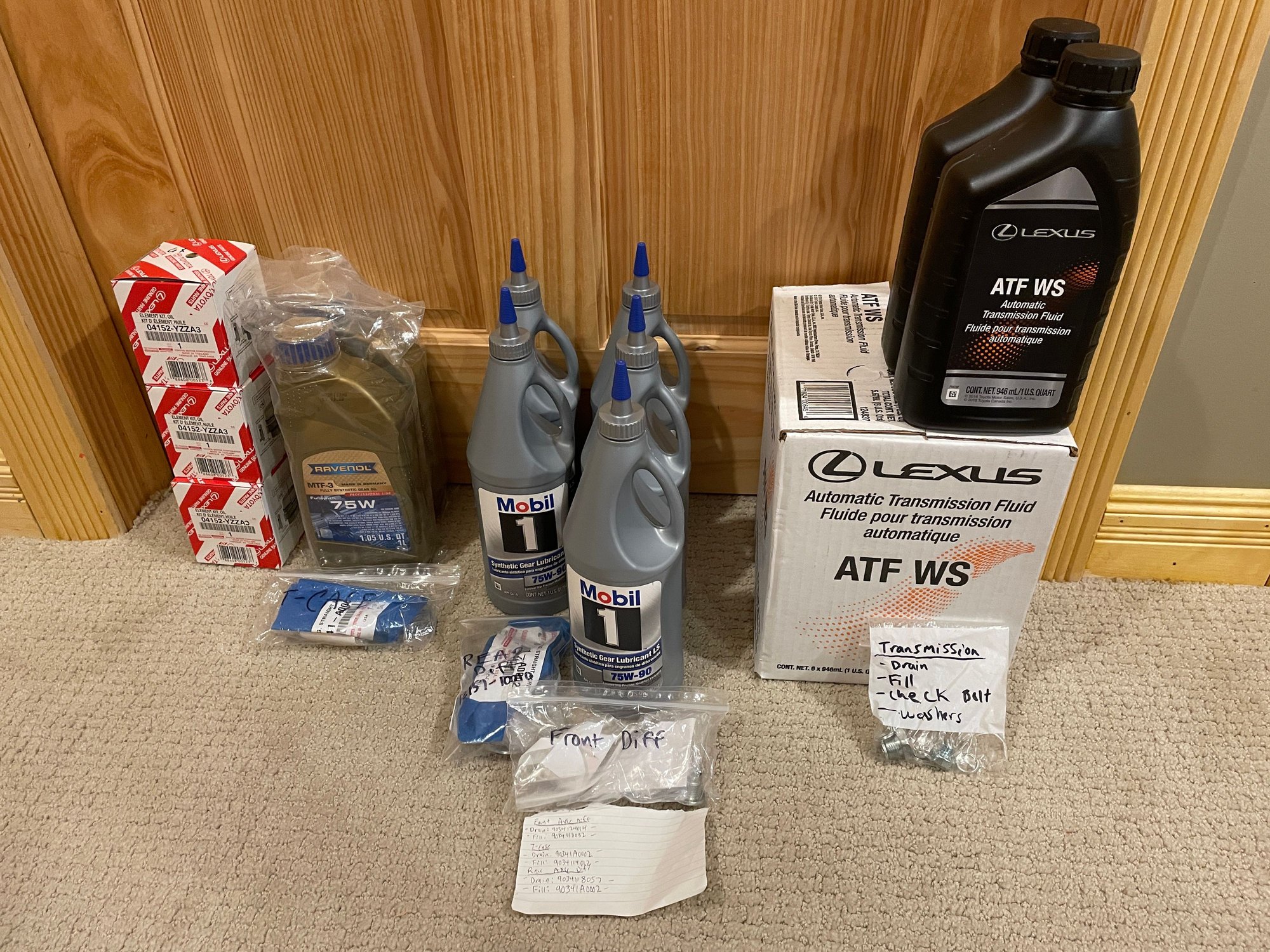 Miscellaneous - Trans, T-Case, & Diff Fluid Kits for GX460 - New - 2014 to 2023 Lexus GX460 - Commerce Township, MI 48382, United States