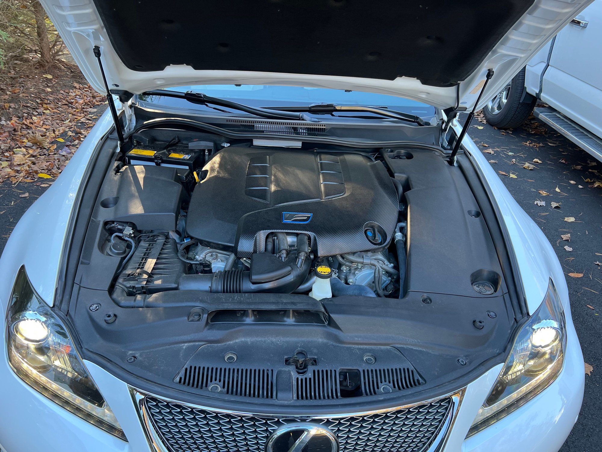 2012 Lexus IS F - MA: 2012 Lexus ISF | White/White | 35K miles - Used - VIN JTHBP5C20C5010189 - 35,700 Miles - 8 cyl - 2WD - Automatic - Sedan - White - Berkshire County, MA 01201, United States