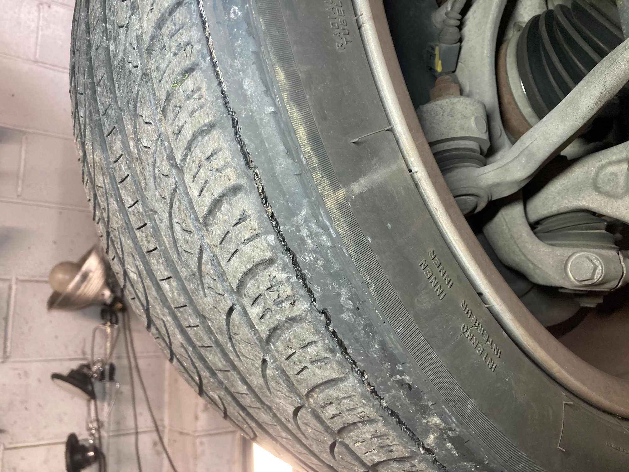 This was a scary discovery though, getting tires ASAP