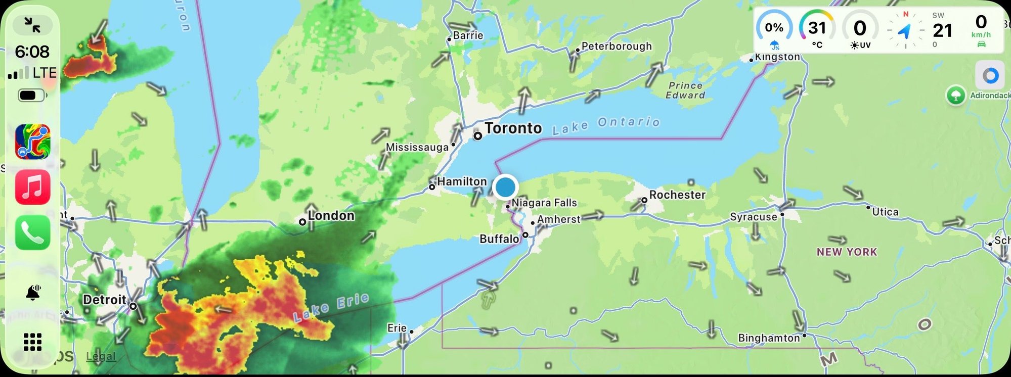 Live Weather on CarPlay