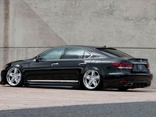 AIMGAIN Pure VIP EXE Aero Half Spoiler Kit, Lexus LS460 2013-17 (Base)