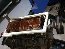 Motor Prep for the Custom Oil Pan to clear the Factory Steering.......