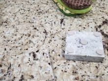 I made coasters from the 2 granite squares left from when they cut our countertops.