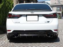 LEMS Dry Carbon Fiber Rear Diffuser, Lexus GSF