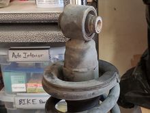 OEM Rear shock/spring assembly weighs just over 15.5lbs. 